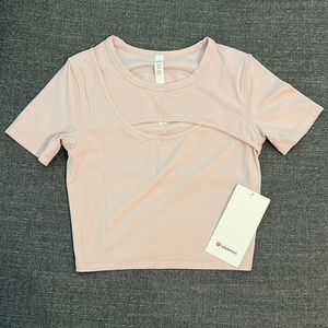 Pink Get Centered Short Sleeve Lululemon